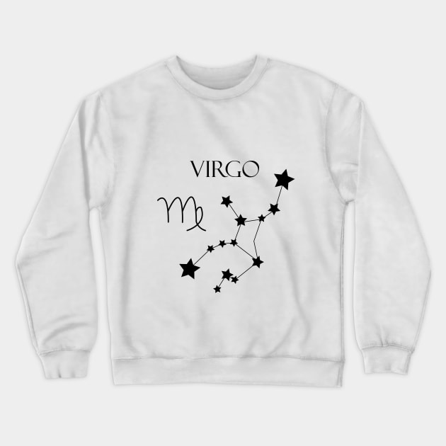 Virgo Zodiac Horoscope Constellation Sign Crewneck Sweatshirt by MikaelSh